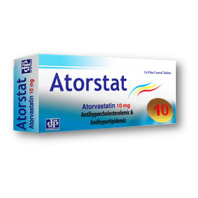 Atorstat 10 mg ( Atorvastatin ) 14 Film-Coated Tablets